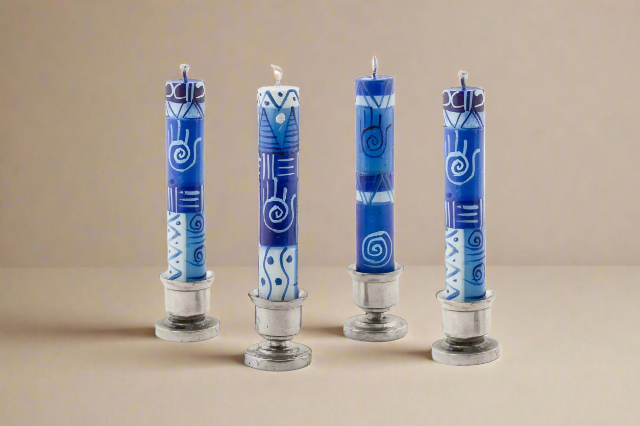Hamsa Shabbat Candles
