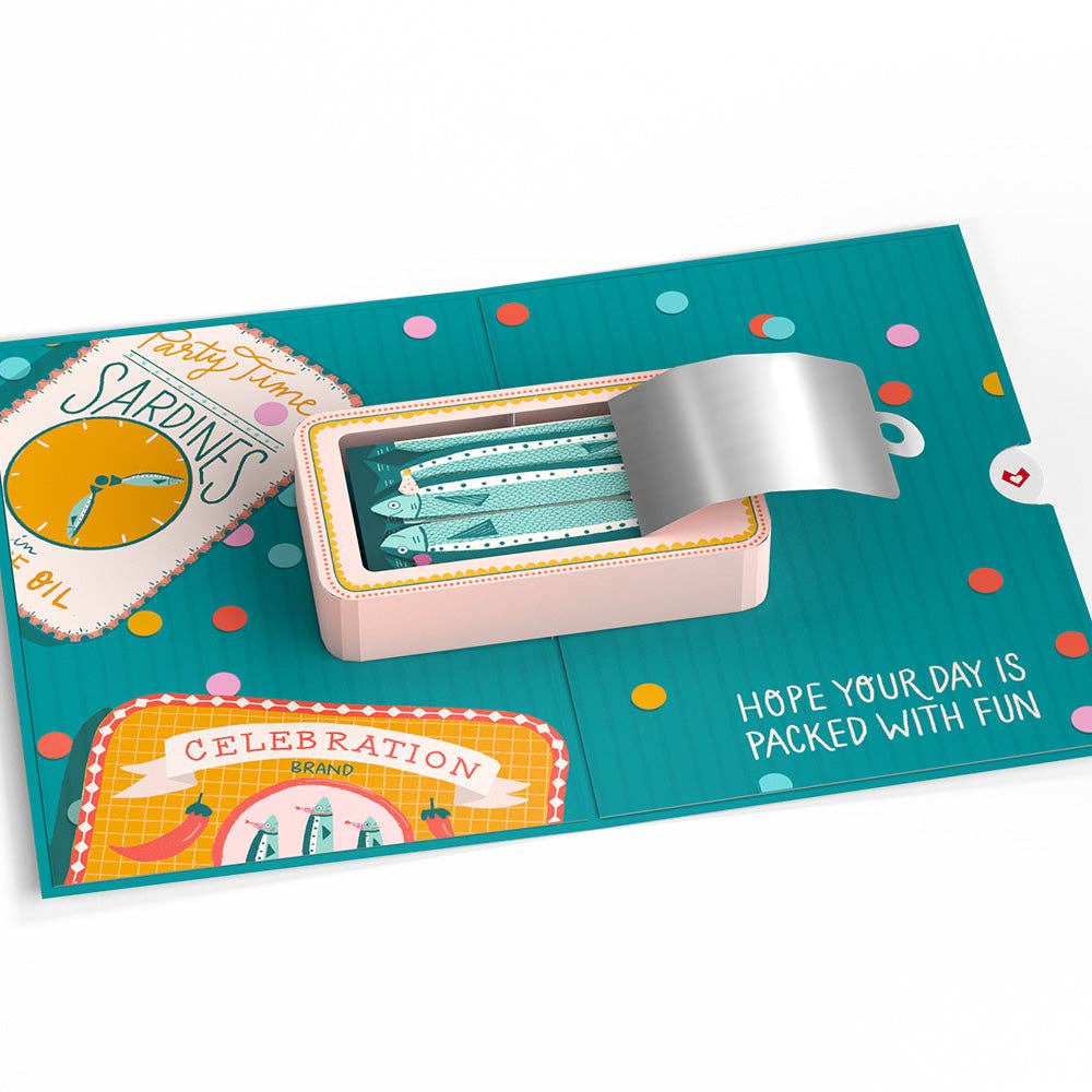 Holy Mackerel, It's Your Birthday Pop-Up Card