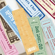 Book Club Ticket Bookmarks | Literary Bookmarks Set