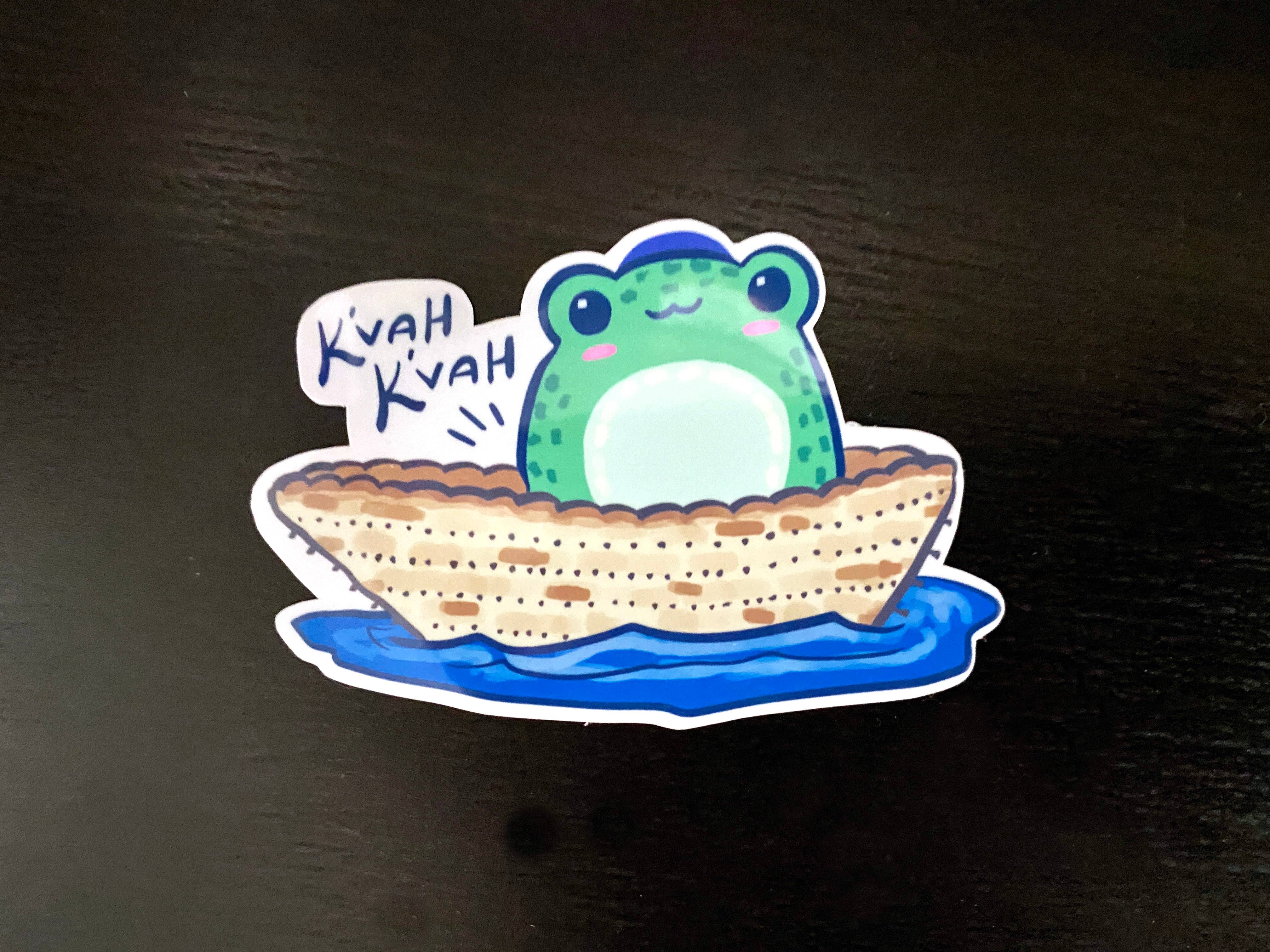 Tzif the Passover Frog - Pesach - Vinyl Sticker