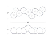 Bubble Menorah (Aluminum)