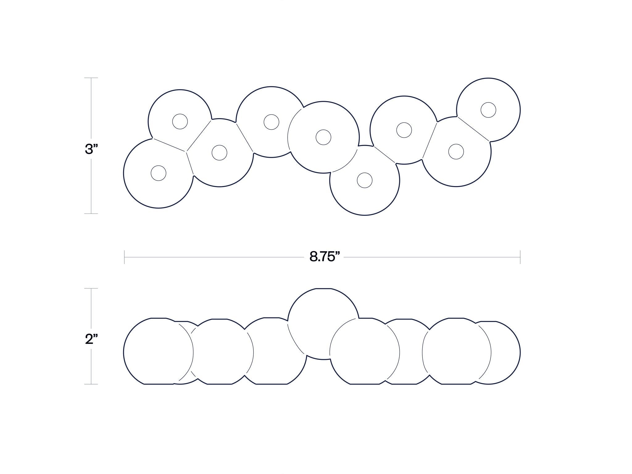 Bubble Menorah (Ceramic)