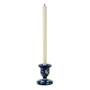 Handpainted Wood Kashmir Candle Stick Holder