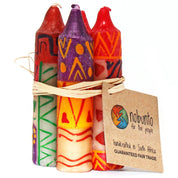 4" Dinner or Shabbat Candles - Set of 4 Indabuko Design