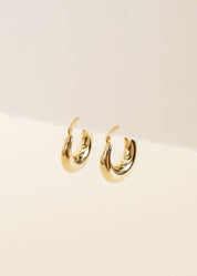Sculptural Wide Hoop Earrings
