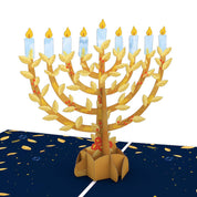 Menorah Card, Pop-Up Cards