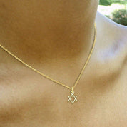 Tiny Magen David Necklace