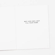 Hanukkah Blue Door, Chanukah Card