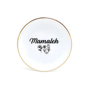 Mamaleh Ring Dish with 22K Gold Accents