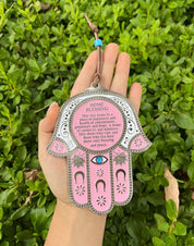 Blue/Red Hamsa Evil Eye Charm Protection