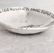 Modeh Ani Handcrafted Pewter Trinket Dish