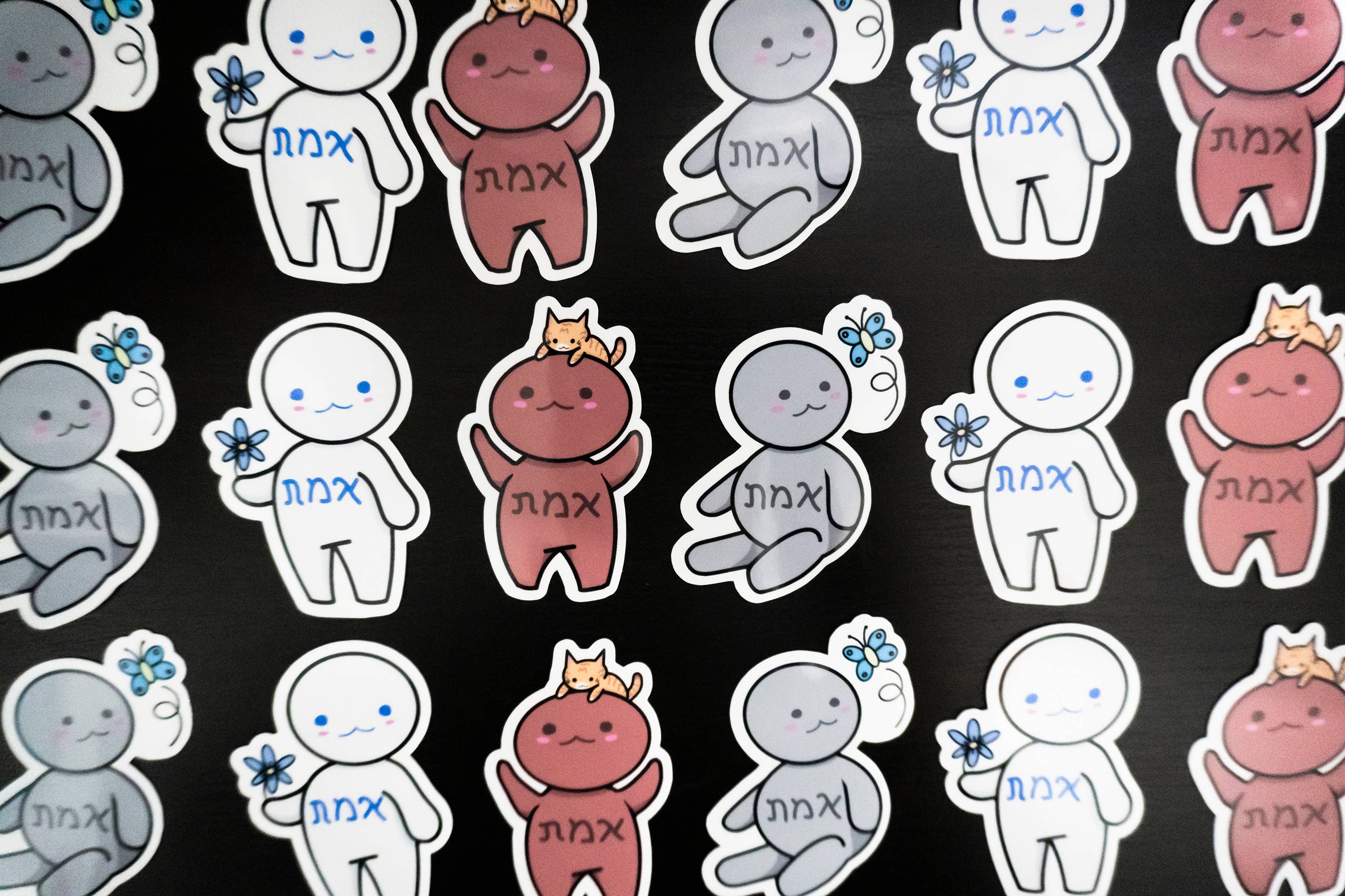 Cute Golems - Jewish Vinyl Sticker Set
