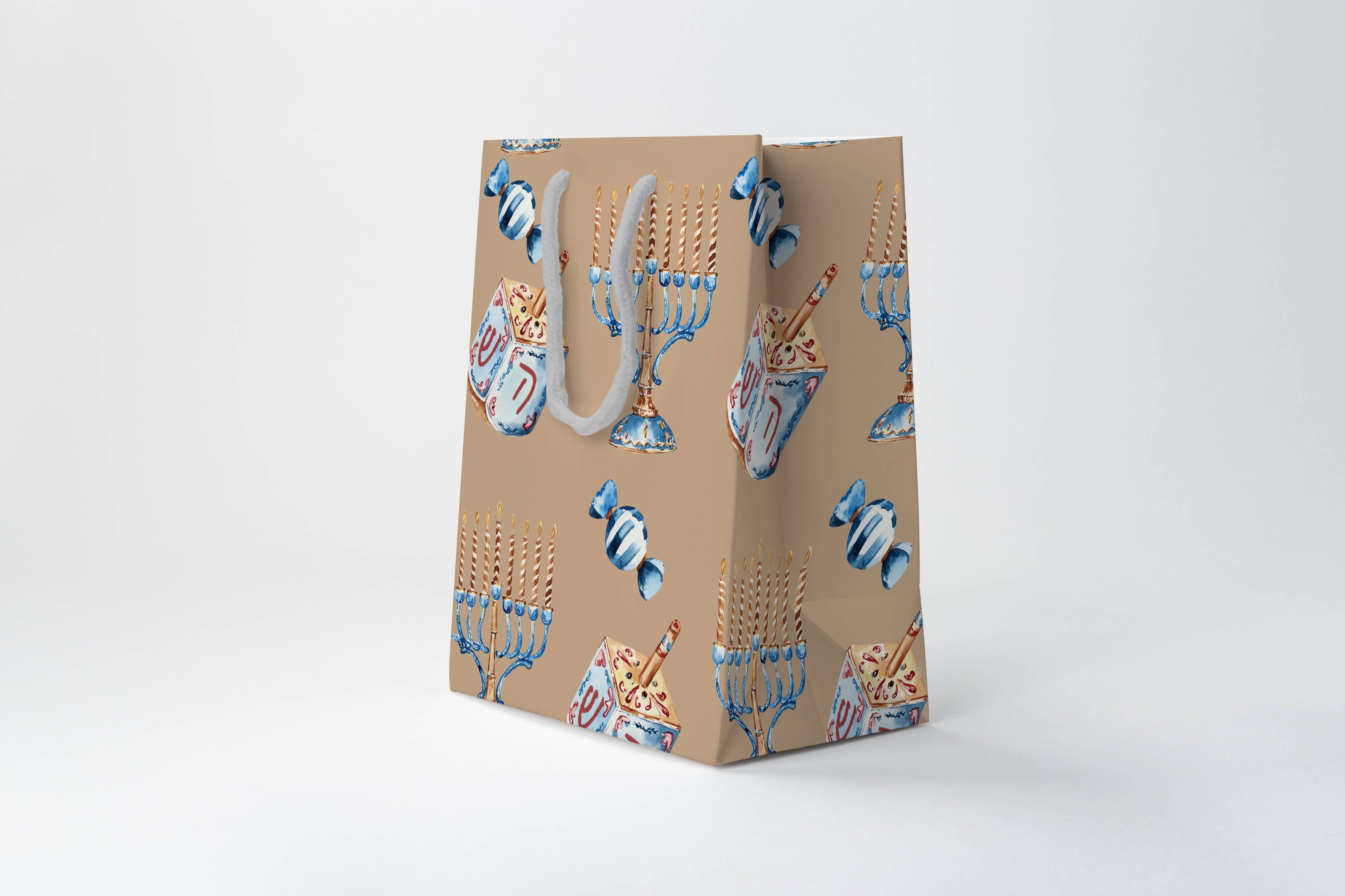 Khaki Hanukkah Gift Bag