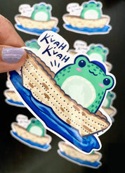 Tzif the Passover Frog - Pesach - Vinyl Sticker
