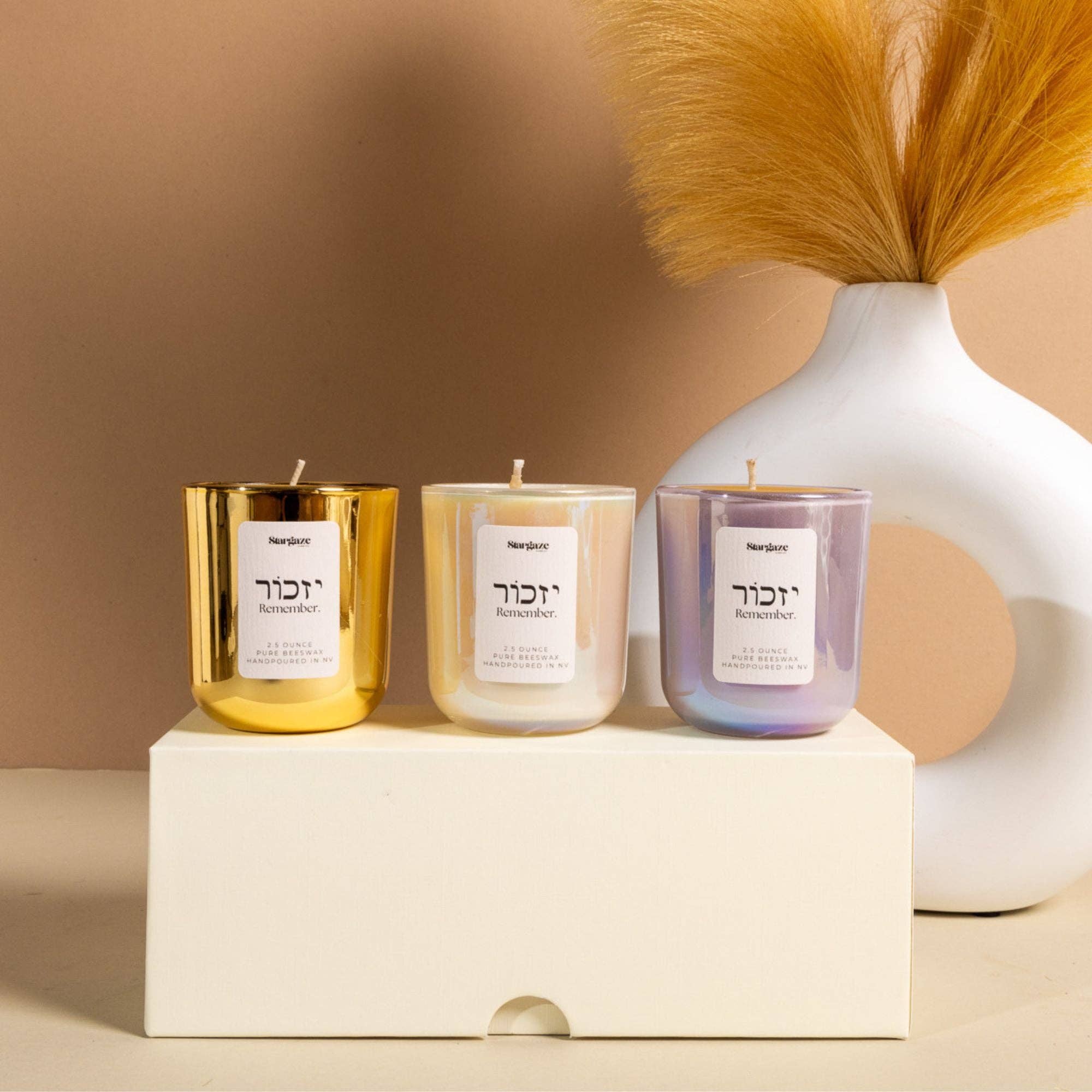 Ivory Yizkor Candle | 24 Hour