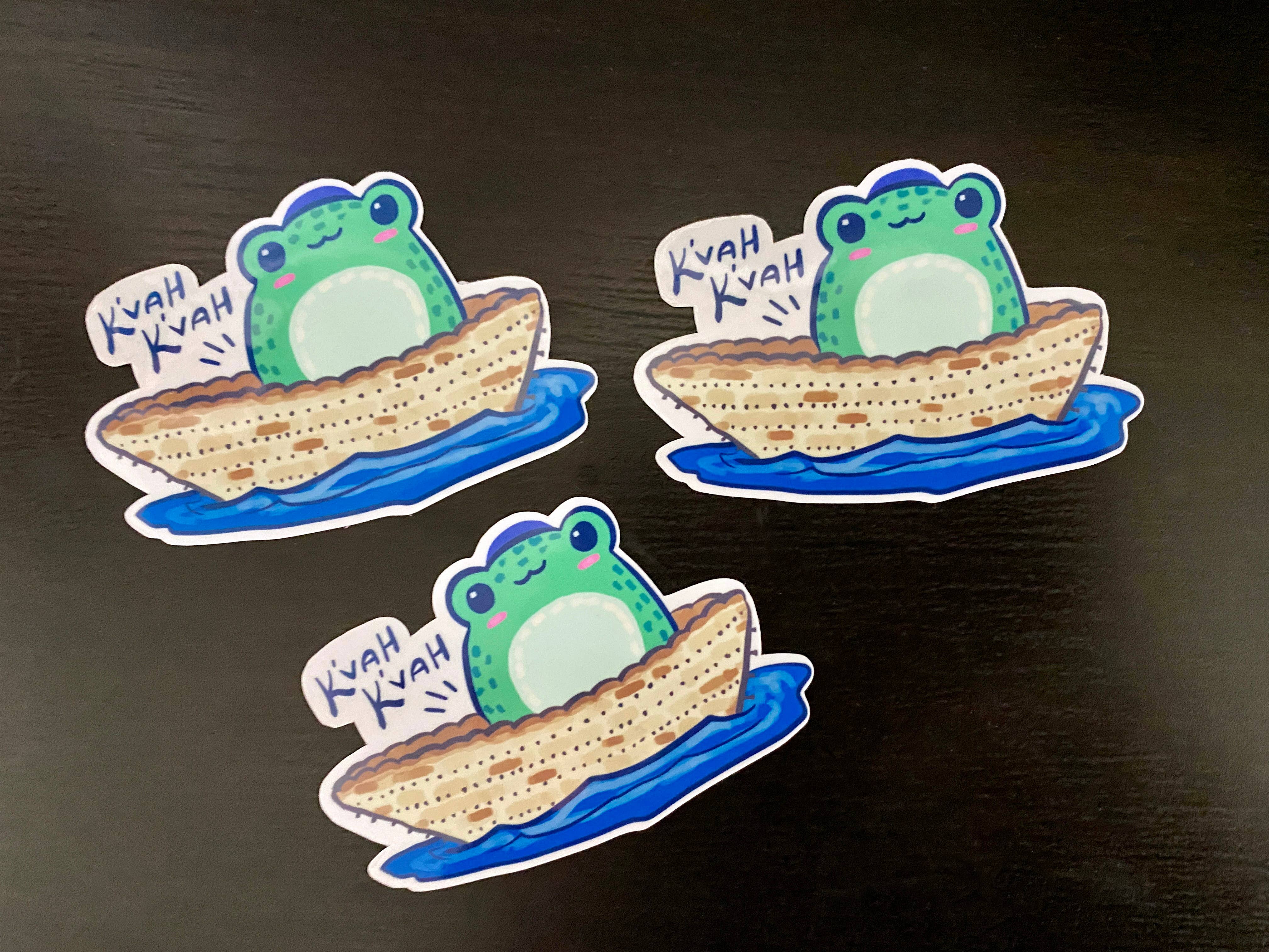 Tzif the Passover Frog - Pesach - Vinyl Sticker