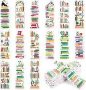 Whimsical Bookshelf Bookmarks – Customizable for Readers