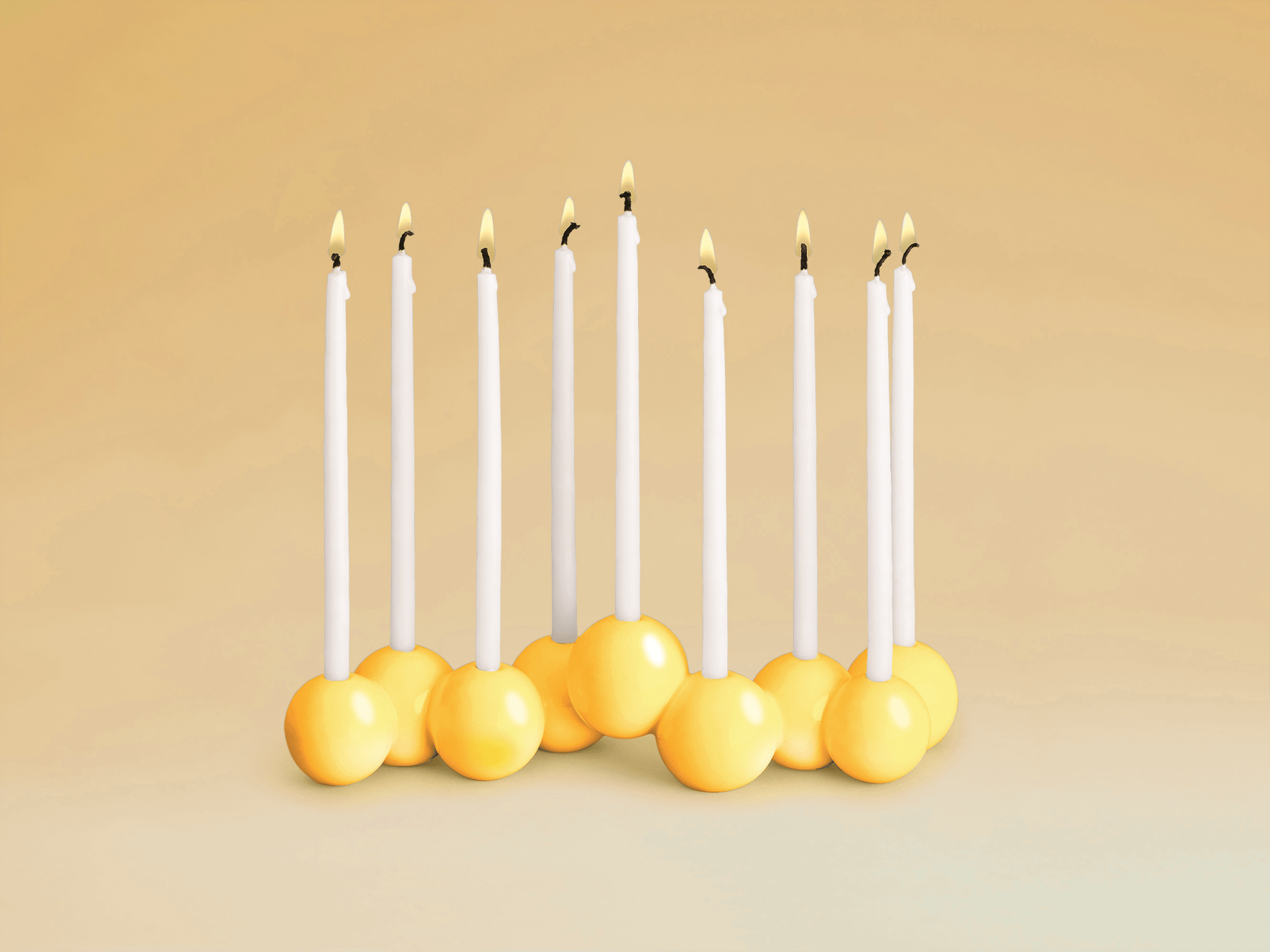 Bubble Menorah (Ceramic)