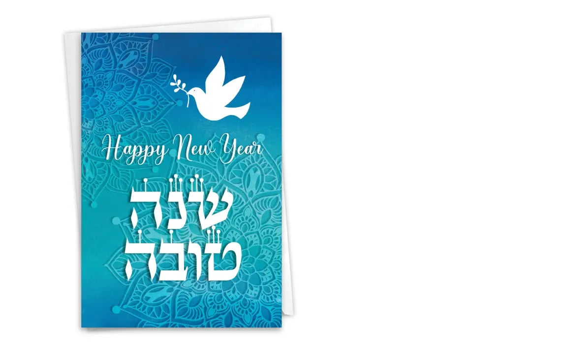 Happy New Year Dove Greeting Card
