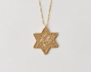 Handwoven Star of David Necklace