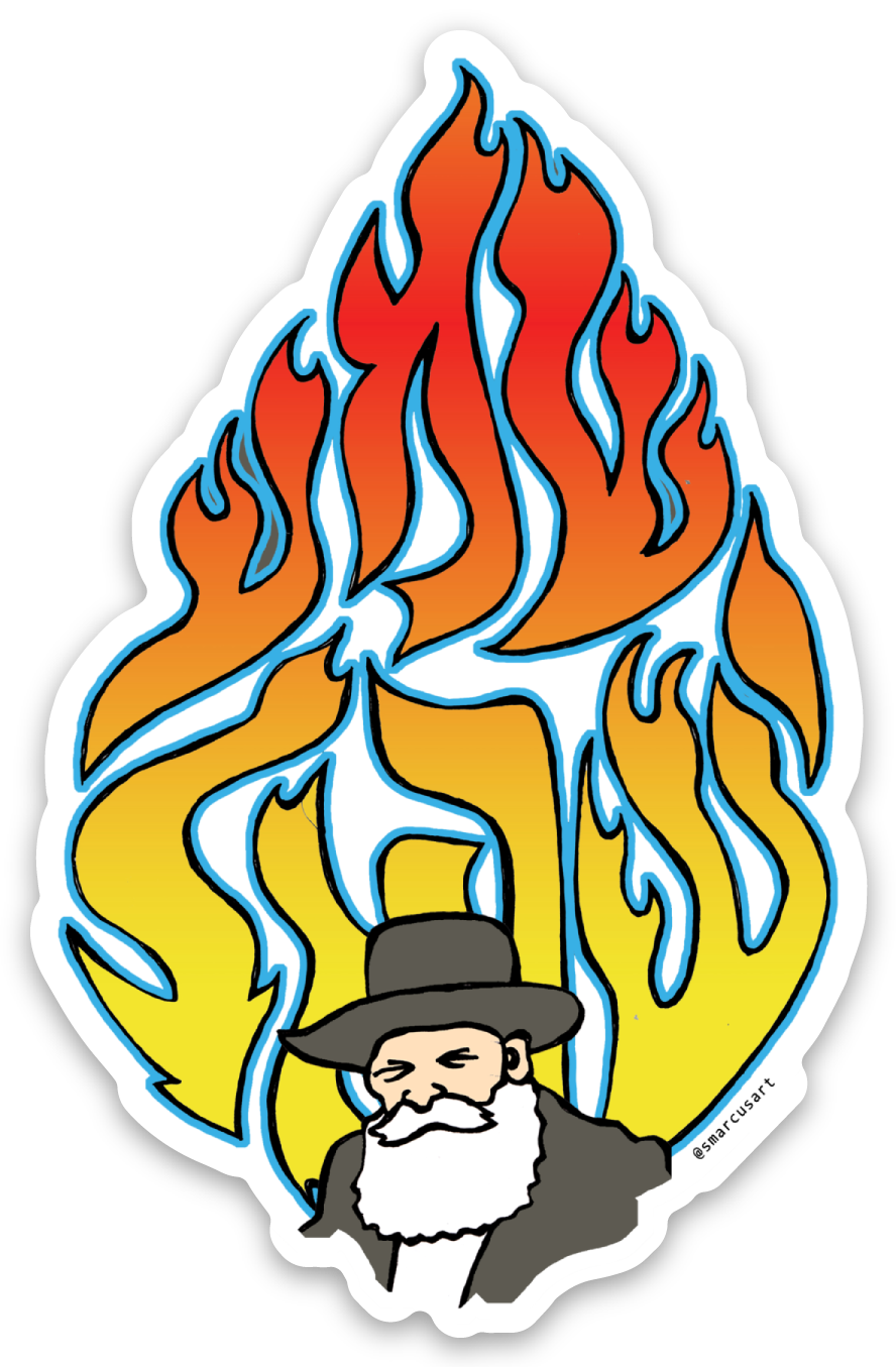 Steve Marcus - Fire Rebbe Sticker