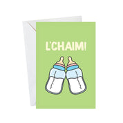 L'Chaim New Jewish Baby Card