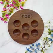 Acacia Wood Seder Plate