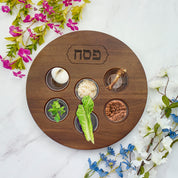 Acacia Wood Seder Plate