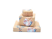 Khaki Hanukkah Gift Wrap