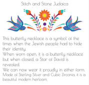 Butterfly Star of David Necklace