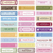 Book Club Ticket Bookmarks | Literary Bookmarks Set