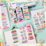 Whimsical Bookshelf Bookmarks – Customizable for Readers