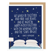 Hemingway Quote Valentine's Day Card