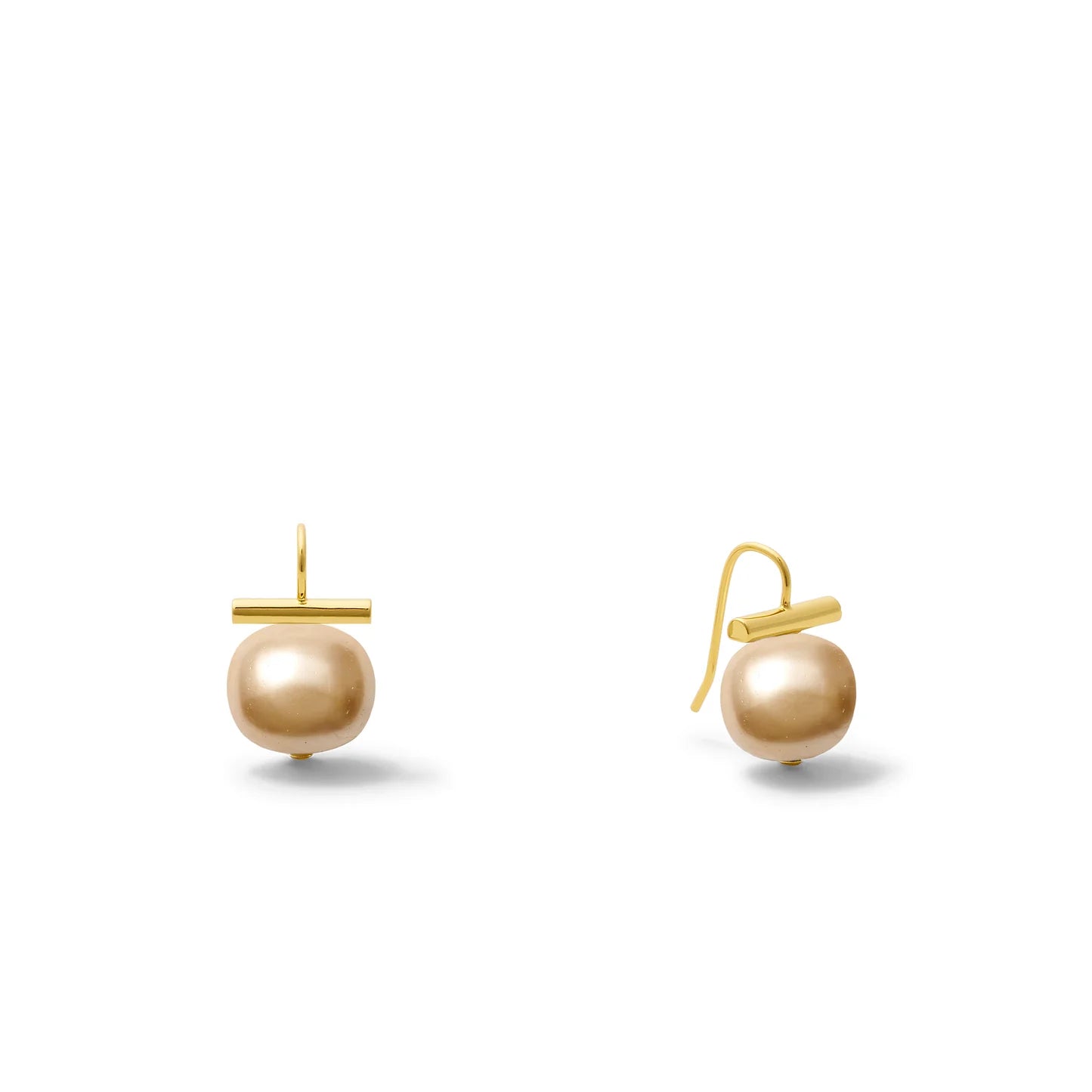 C. C. & Co. Petite + Sweet Pebble Pearl Earrings