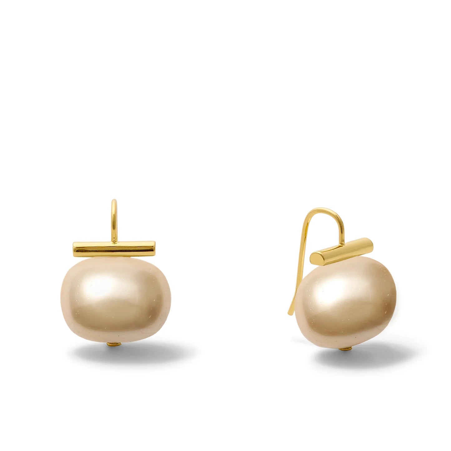 C. C. & Co. Statement Pebble Pearl Earrings