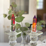 4" Dinner or Shabbat Candles - Set of 4 Indabuko Design