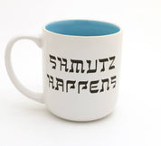 Oy Vey Mug, Schmutz Happens, Funny Jewish Mug