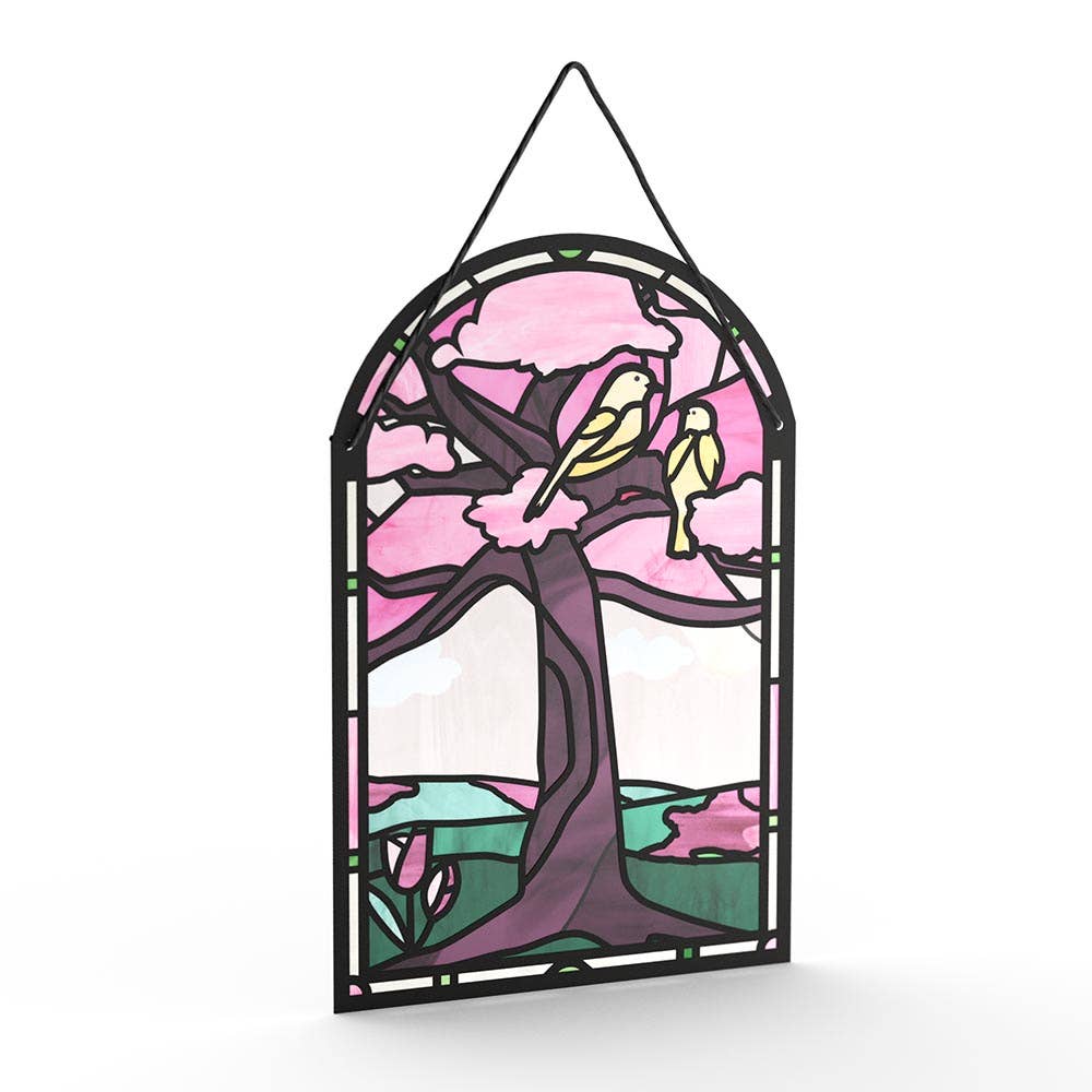 You Brighten My World Birds Suncatcher Card, Pop-Up