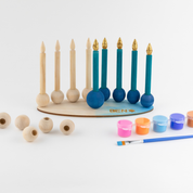 DIY Hanukkah Menorah Kit – Kids’ Wooden Craft Activity