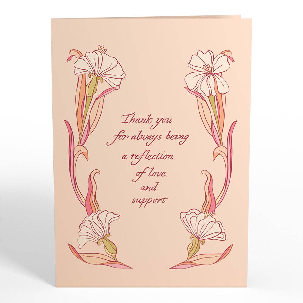 Reflection of Love and Support Mirror Pop-Up Card