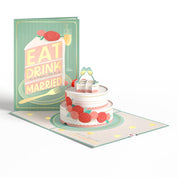 Eat, Drink, and Be Married Card, Pop-Up Cards