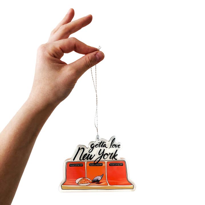 New York Subway Pizza Pigeon Sticker