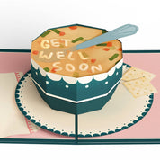 5x7" Get Well Soon Soup Pop-Up Card