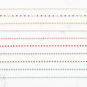 Hamsa or Star of David Enamel Beaded Charm Necklace