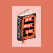 Read Banned Books Postcard