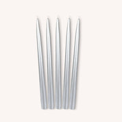 Chanukah Candles - Metallic Silver - 45 Pack