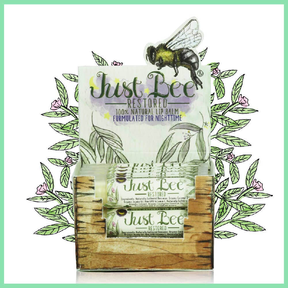 Just Bee Restored Lip Balm - Eucalyptus