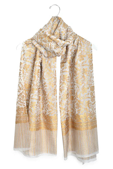 Amato Lina in Gold Scarf