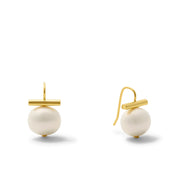 C. C. & Co. Classic Pebble Pearl Earrings