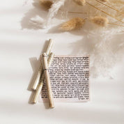 Handwritten Kosher Mezuzah Scroll -Certified Sofer Stam -  (3"–5")